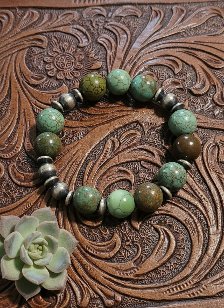 Cervi Turquoise Stretch Bracelet