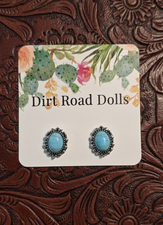 Blue Mesa Oval Studs