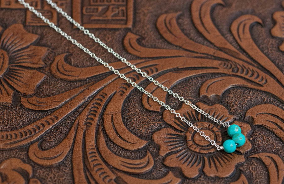 Inez Sterling & Turquoise Necklace