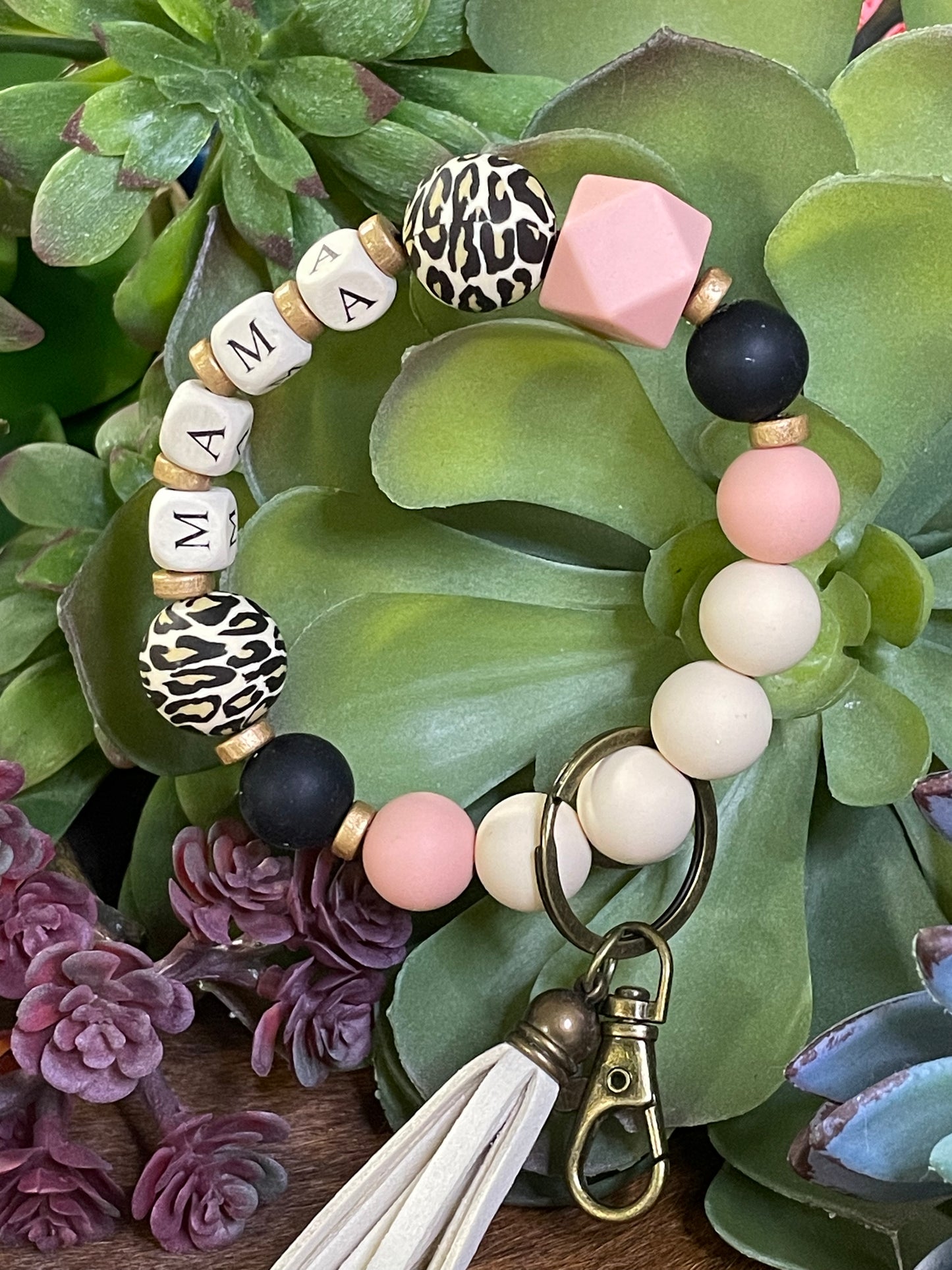 Mama Wristlet Keychain