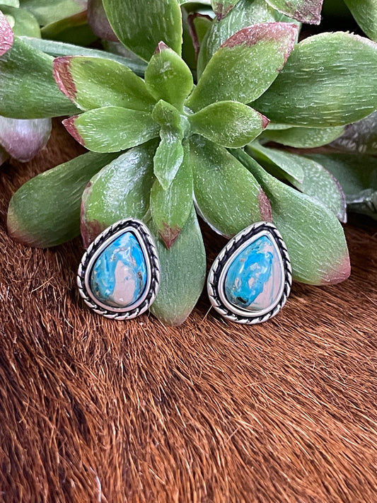 Gemstone Stud Earrings