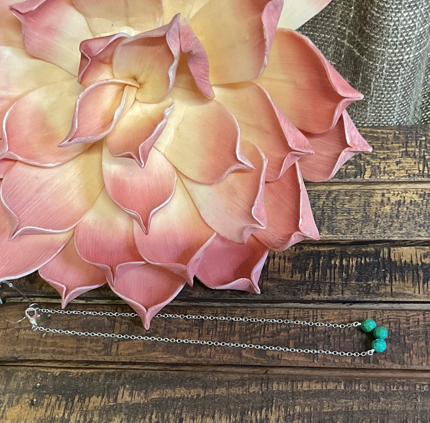 Inez Sterling & Turquoise Necklace