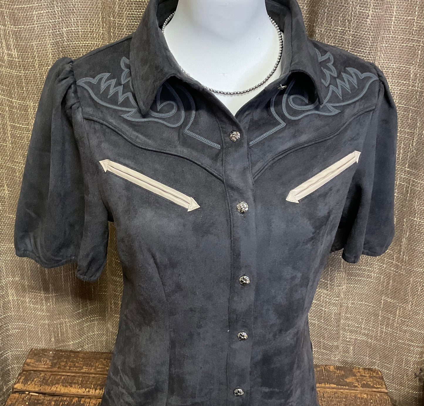 Old Money Western Blouse