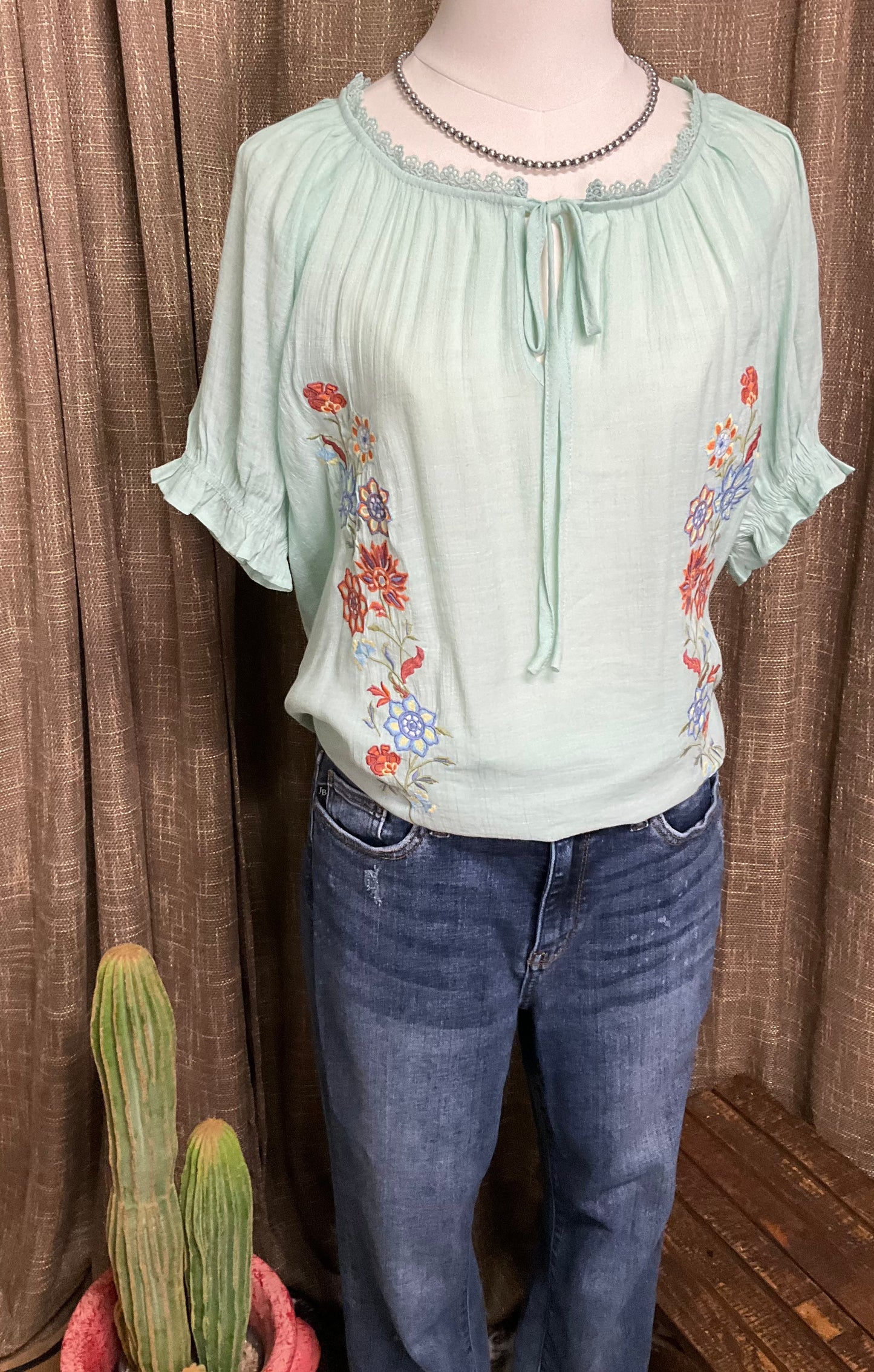 Joy Embroidered Top