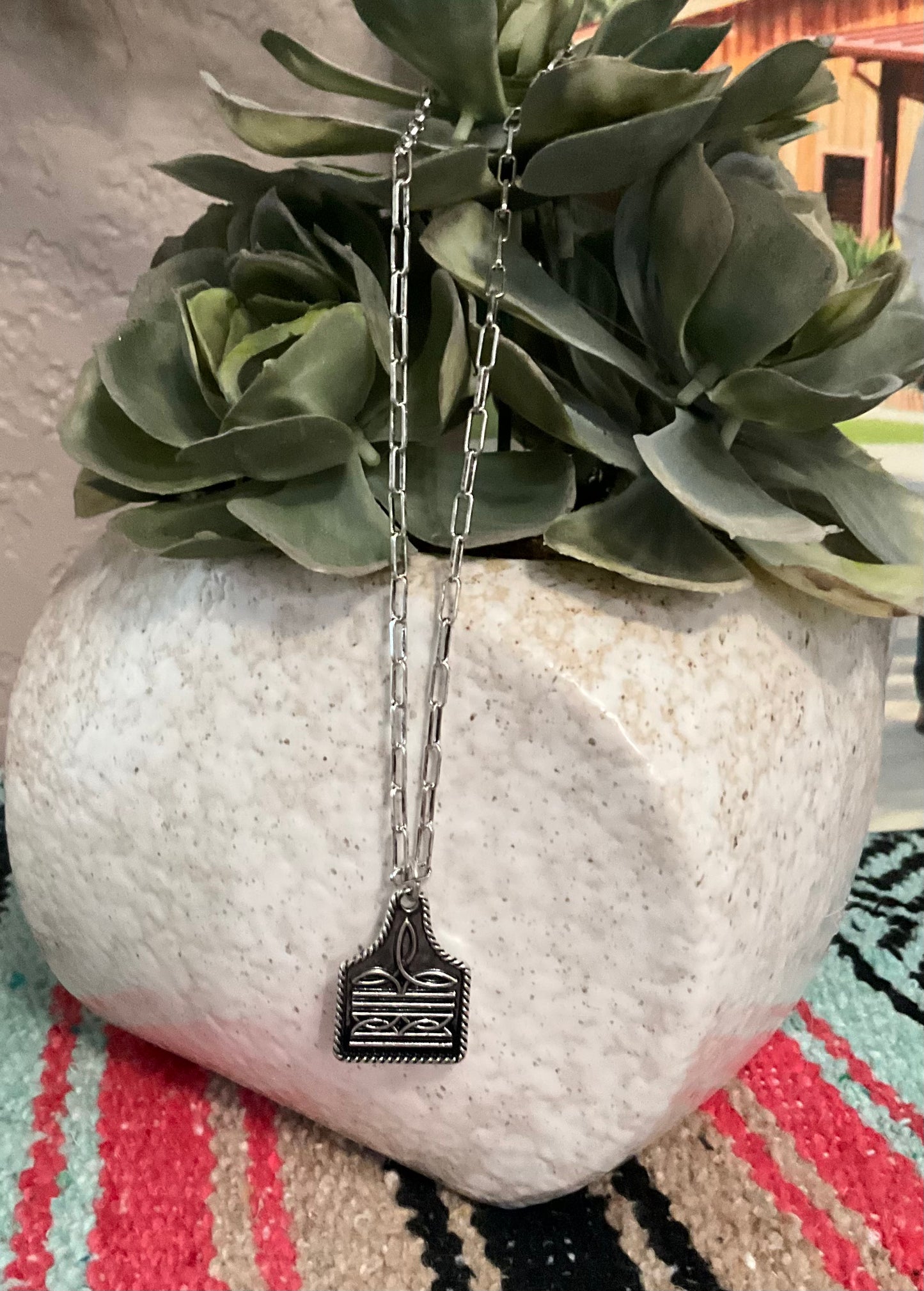 Taylor Boot Stitch Necklace