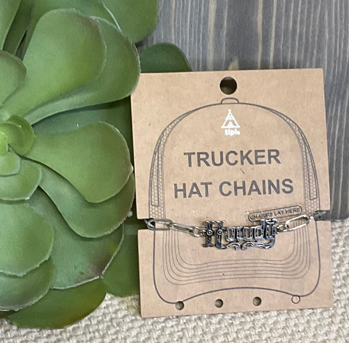 Cowgirl Crown Trucker Hat Chain