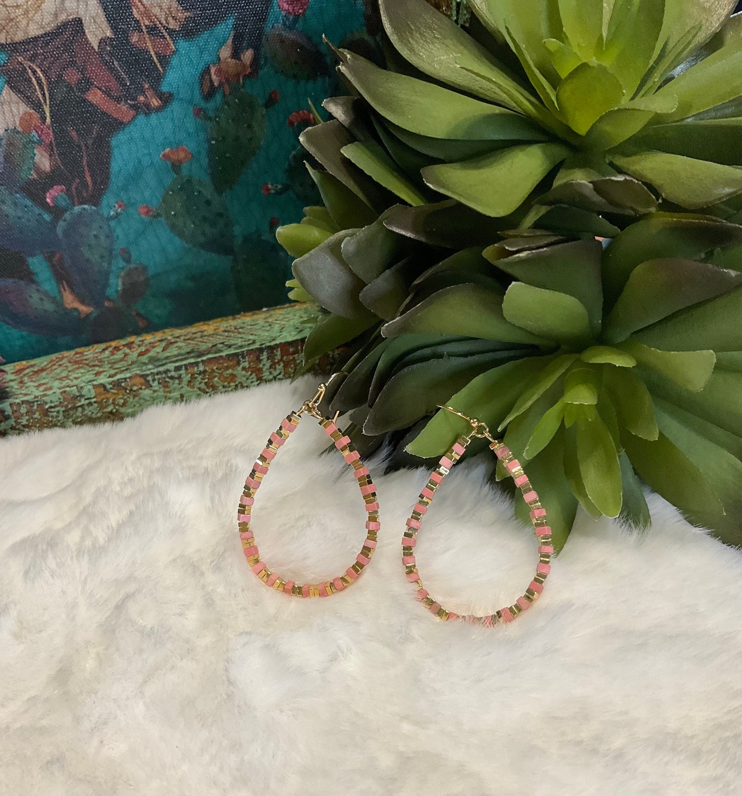 Marcy Beaded Teardrop Earrings