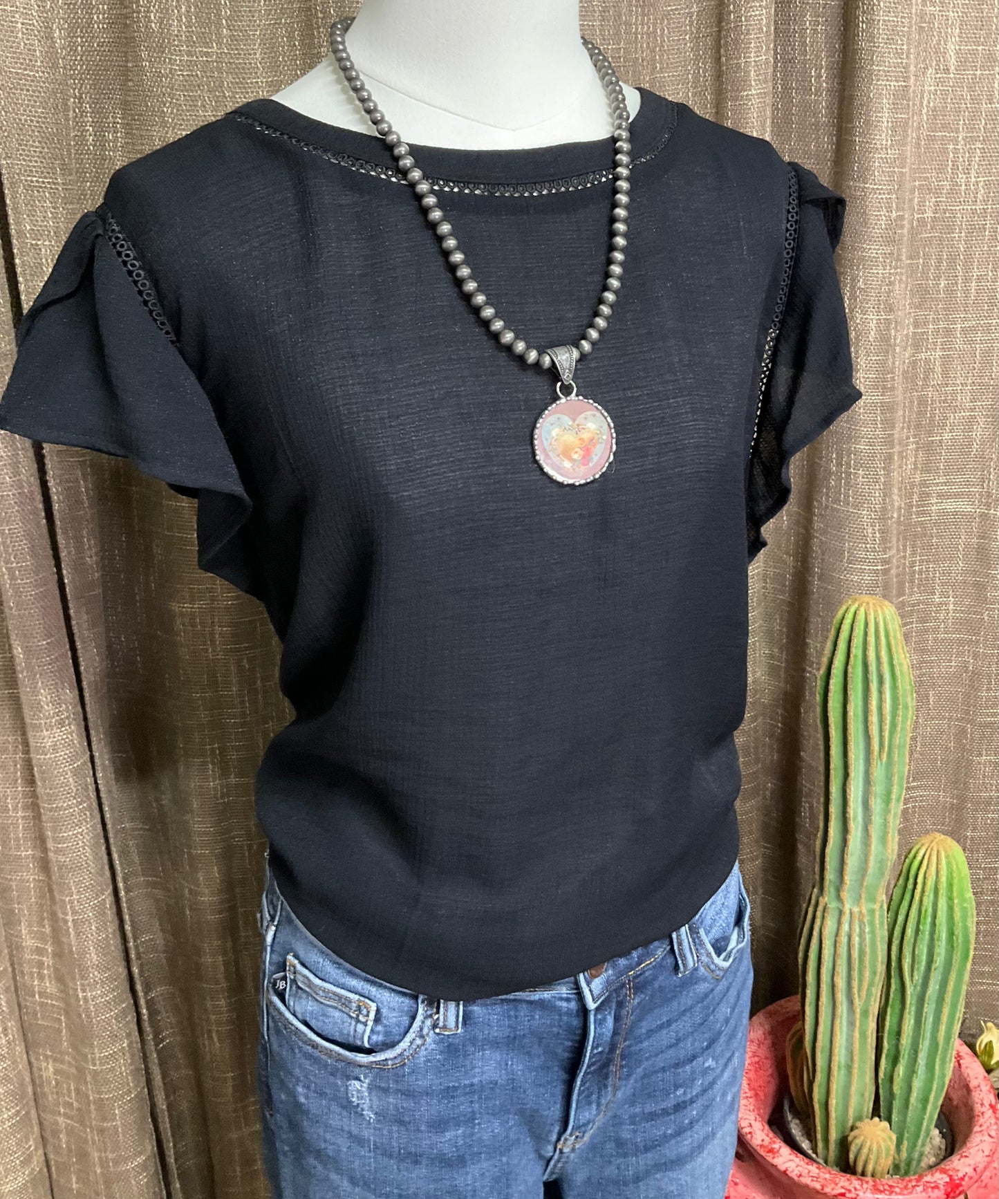 Rhea Tulip Sleeve Top