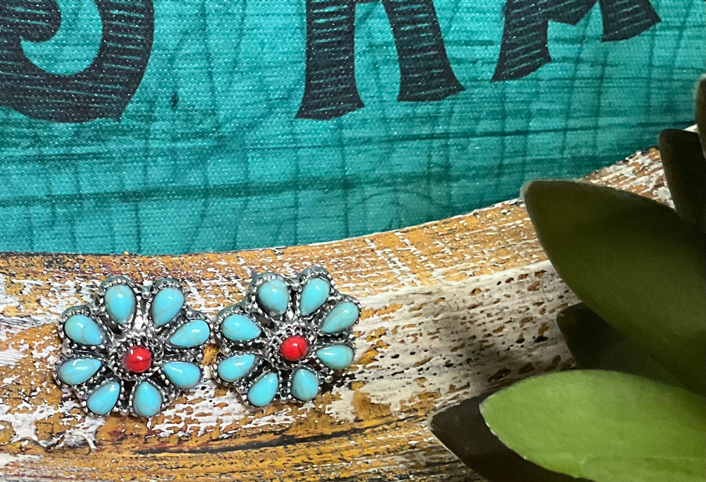 Flower Mound Post Earrings