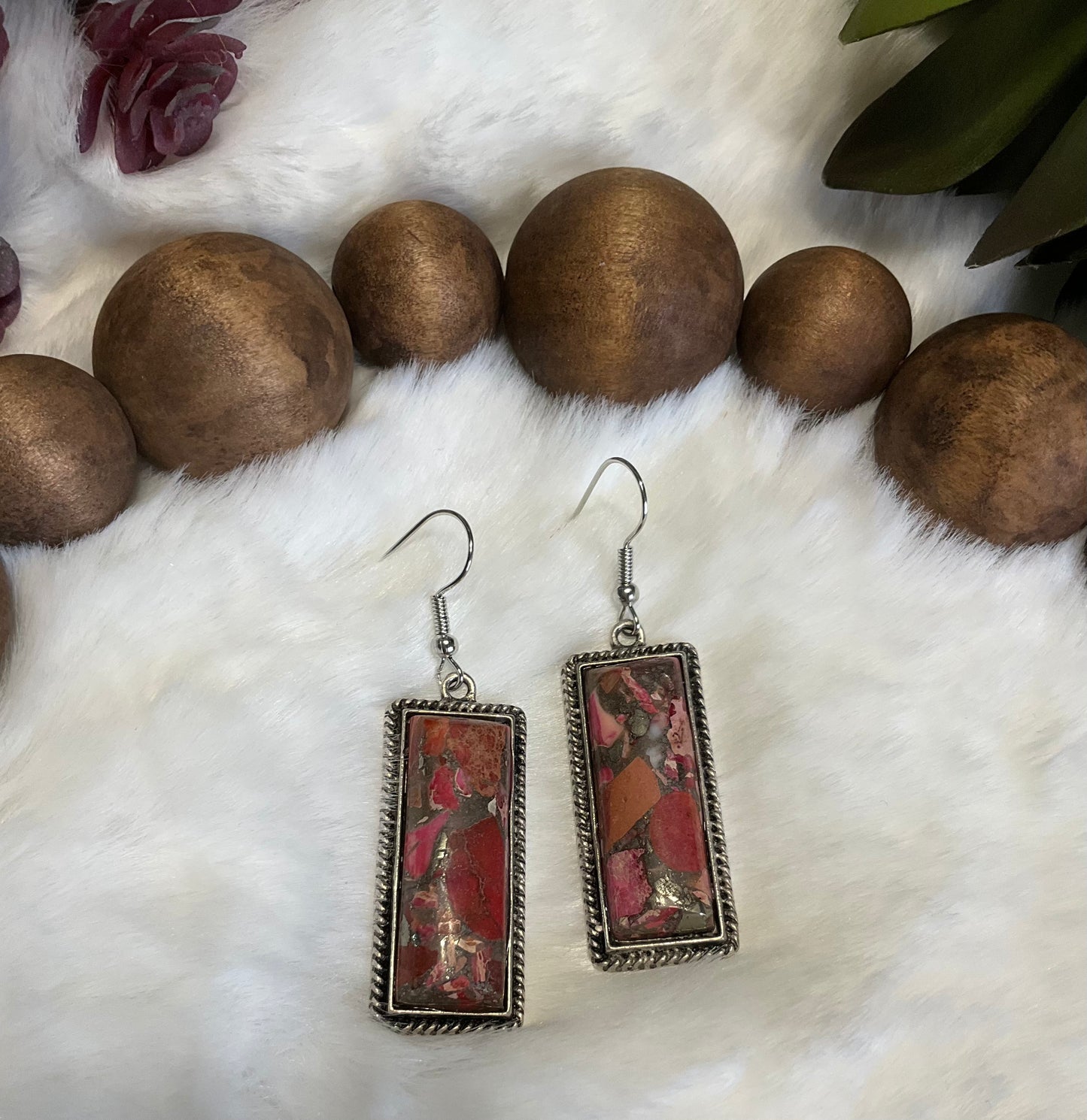 Denver Stone Bar Earrings