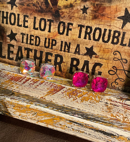 Square Deal Stud Earrings