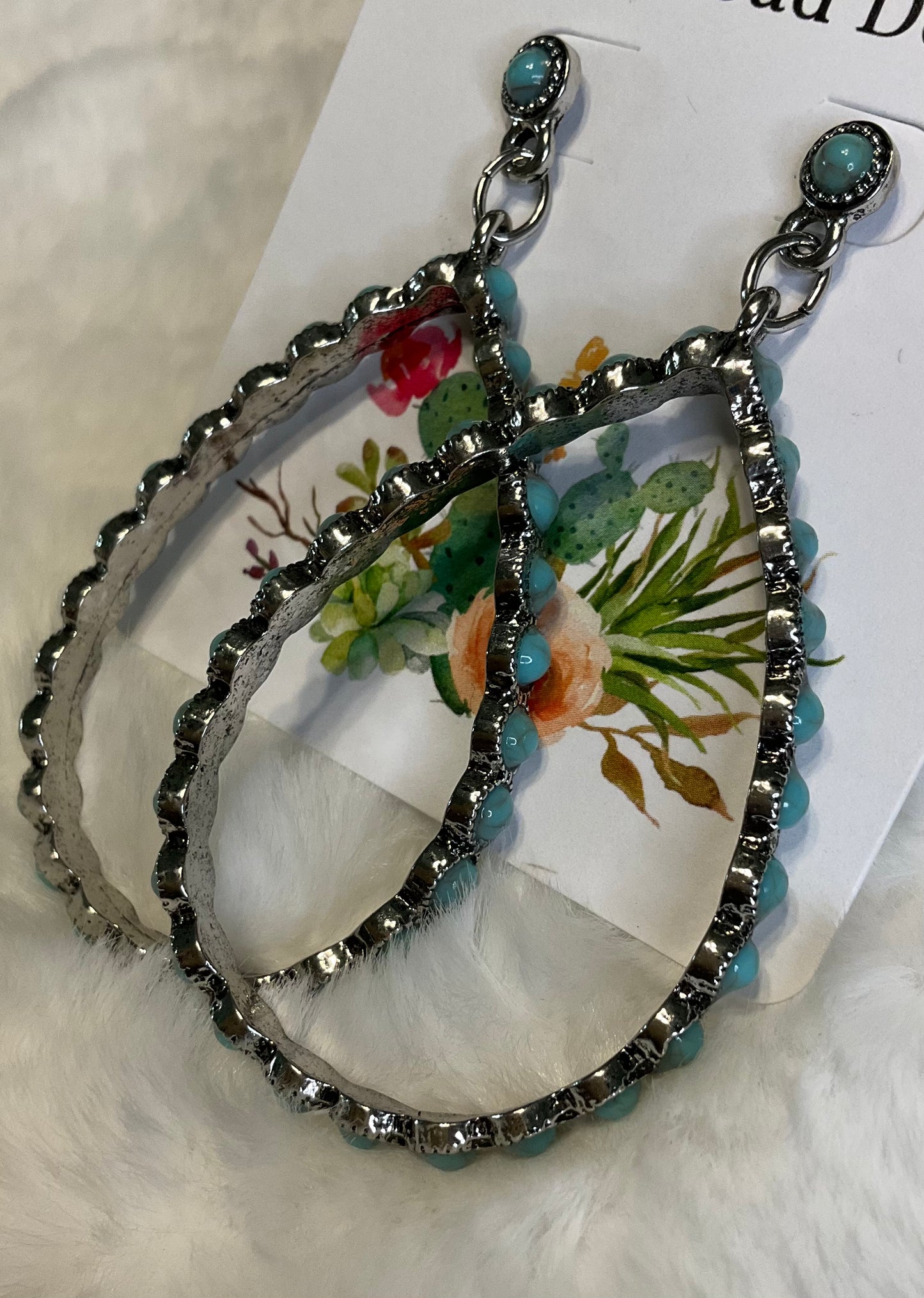 Castle Rock Stone Teardrop Earrings