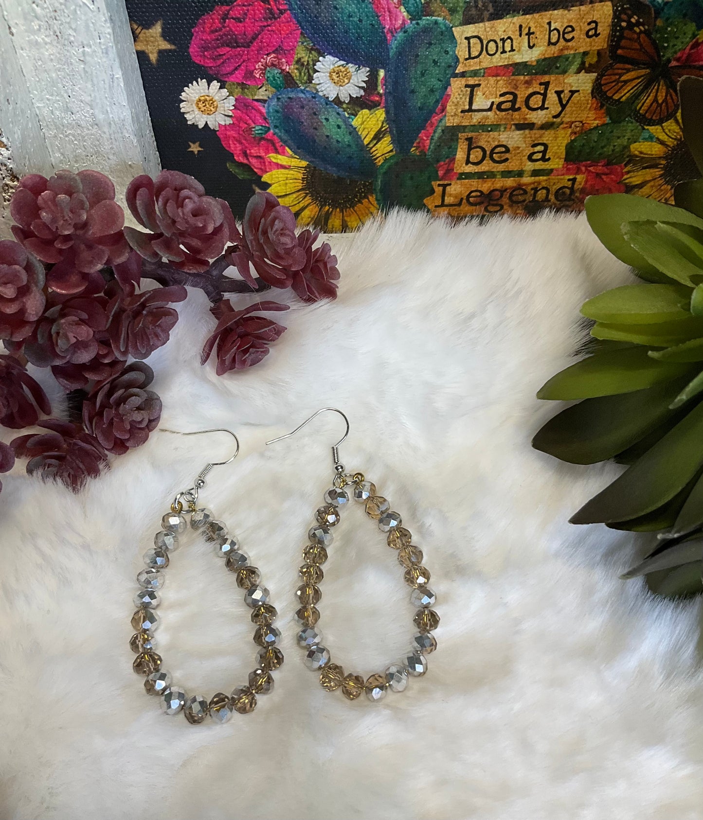 Crystal Queen Beaded Earrings