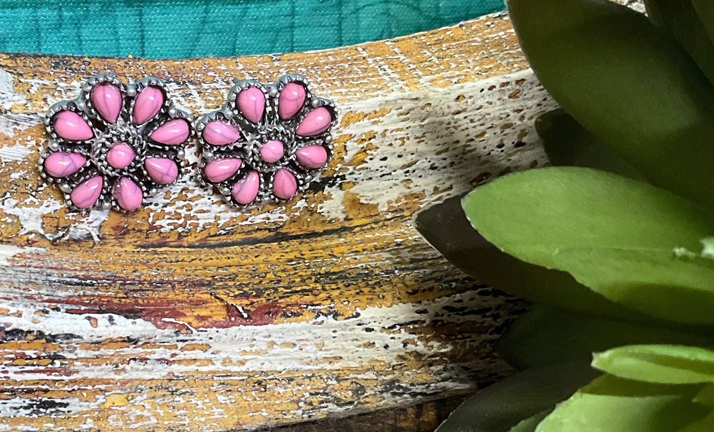 Flower Mound Post Earrings