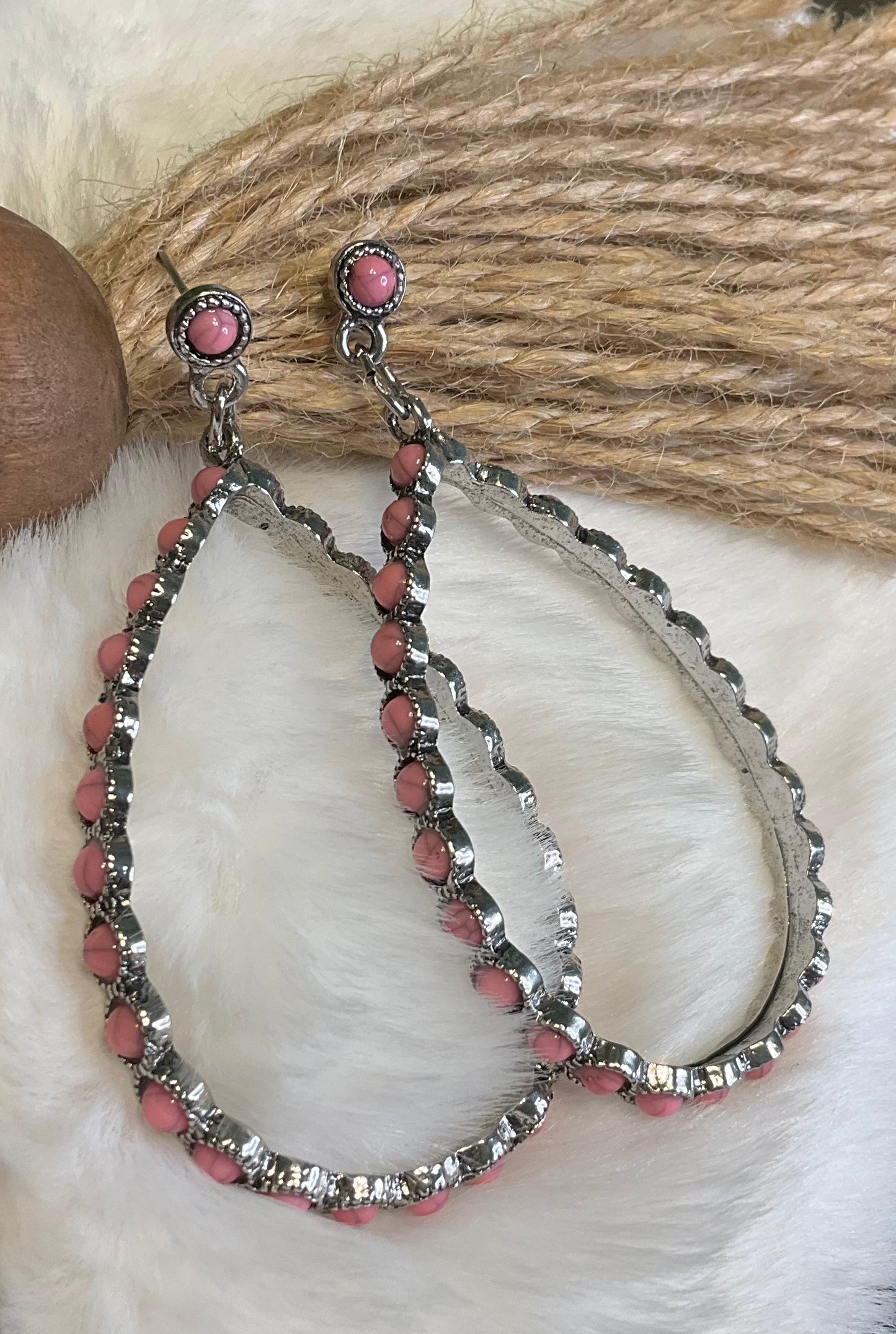 Castle Rock Stone Teardrop Earrings