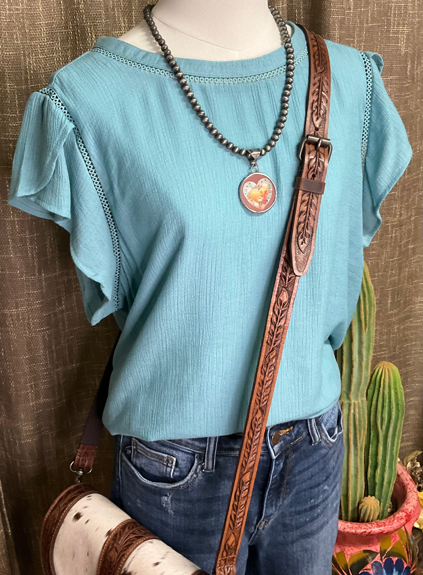 Rhea Tulip Sleeve Top