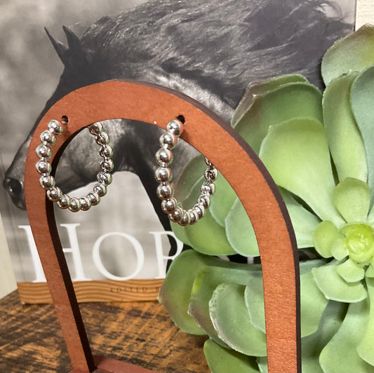 Ever White Gold Dipped Hoops