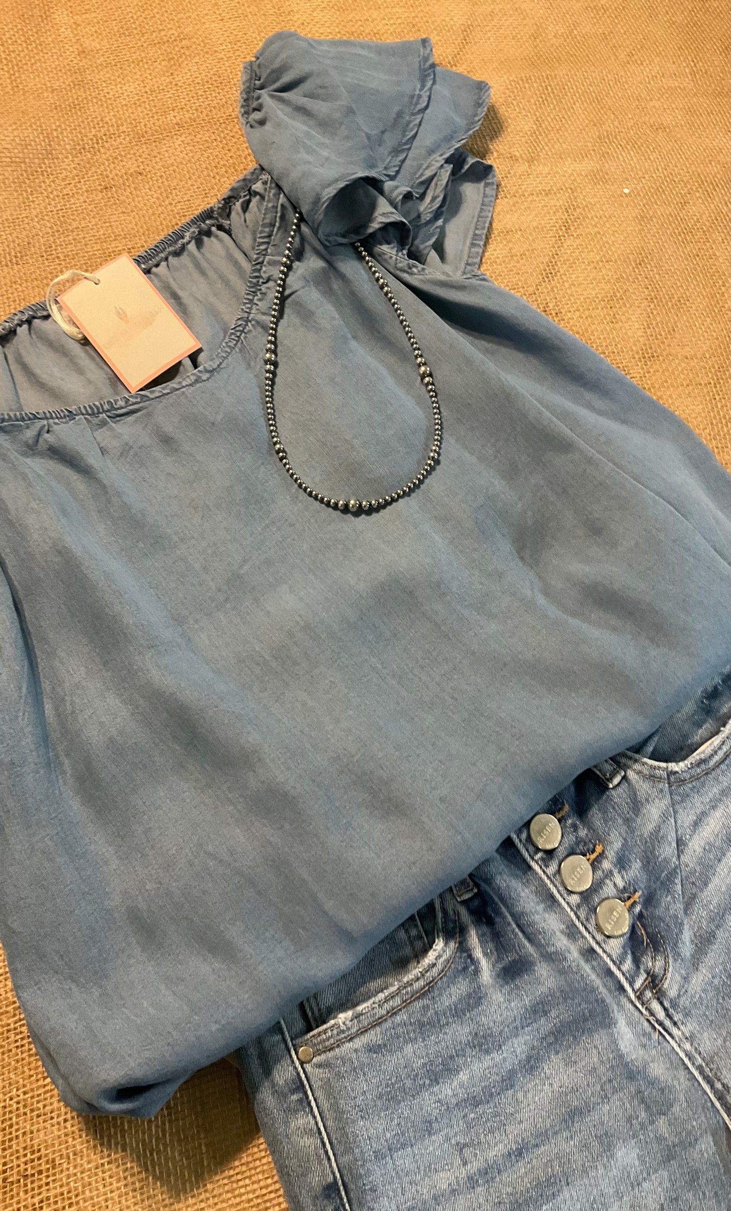 Gwen Chambray Top