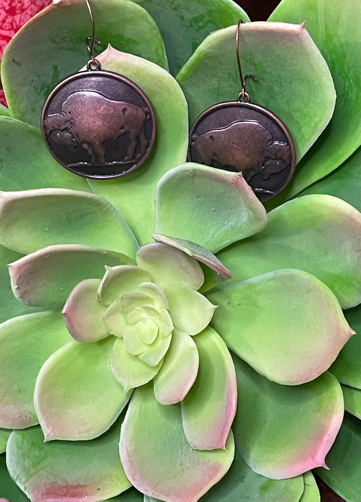 Buffalo Concho Earrings