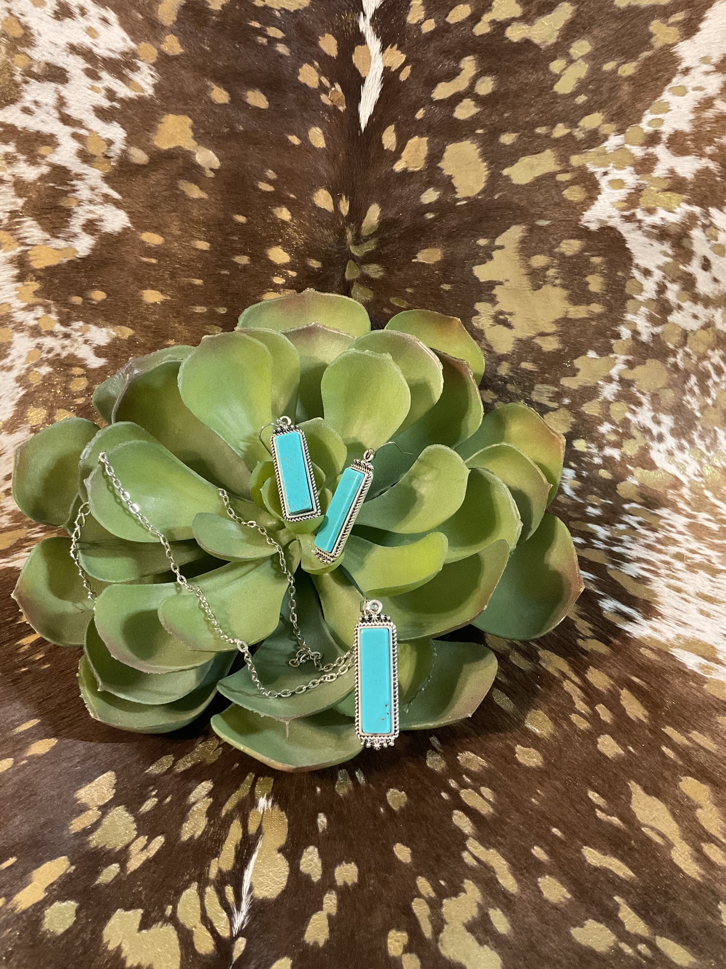 Bar Necklace & Earring Set