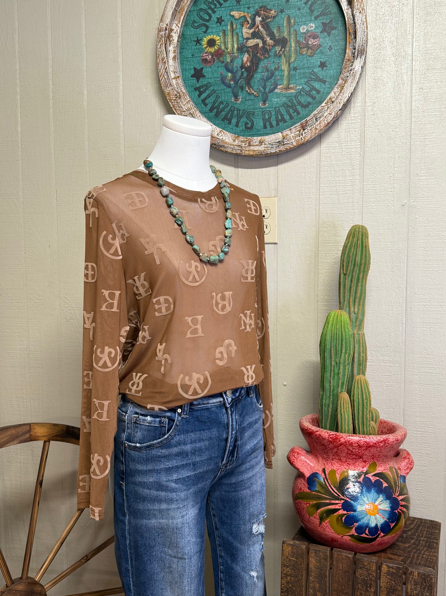 Brandin’ Iron Mesh Top