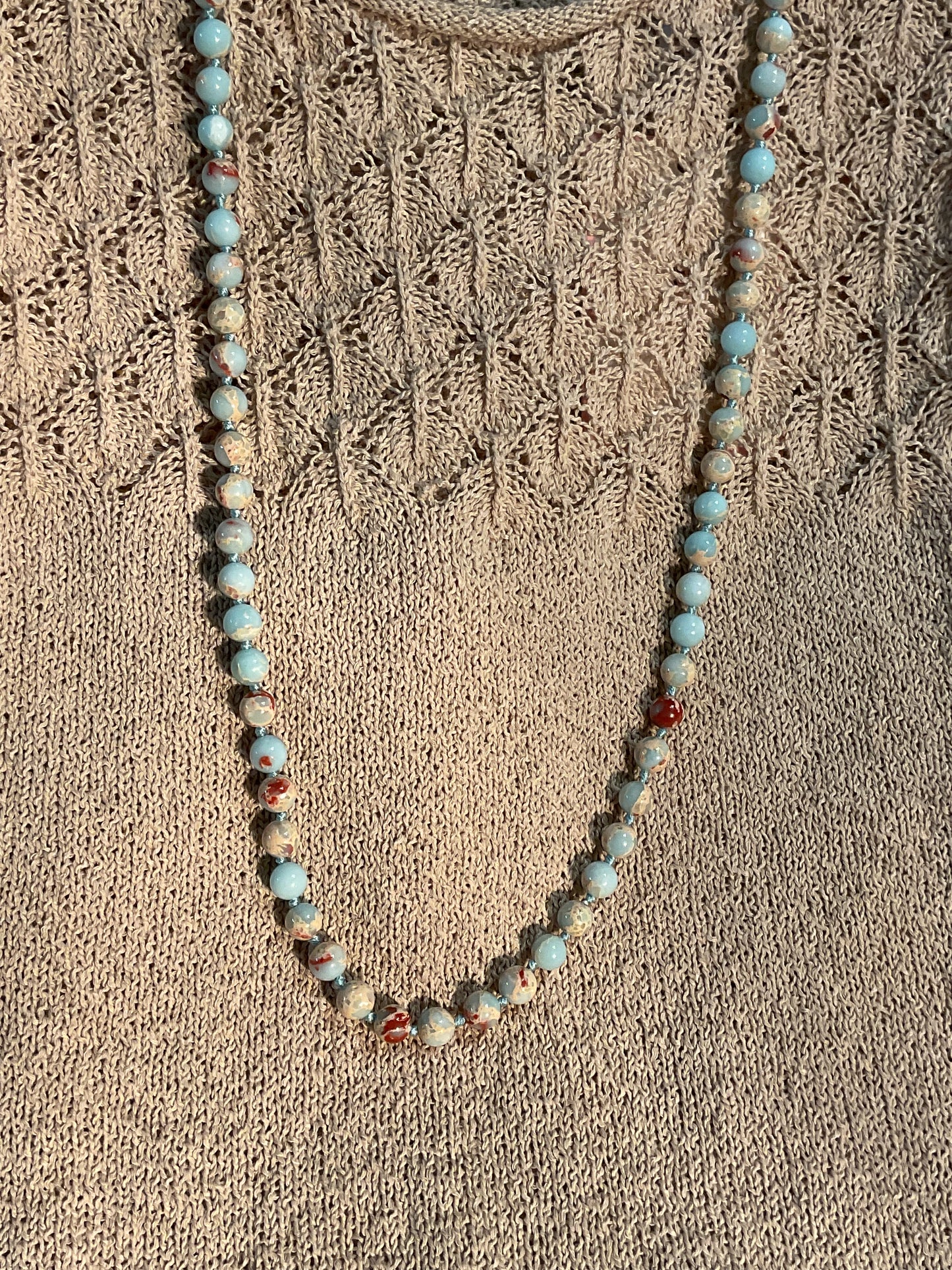 Harbor Mist Jasper Necklace
