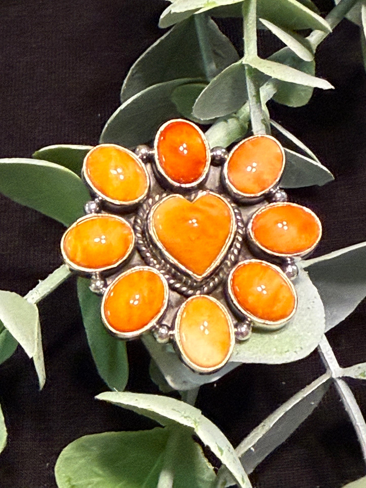 Wild Ember Orange Spiny Ring