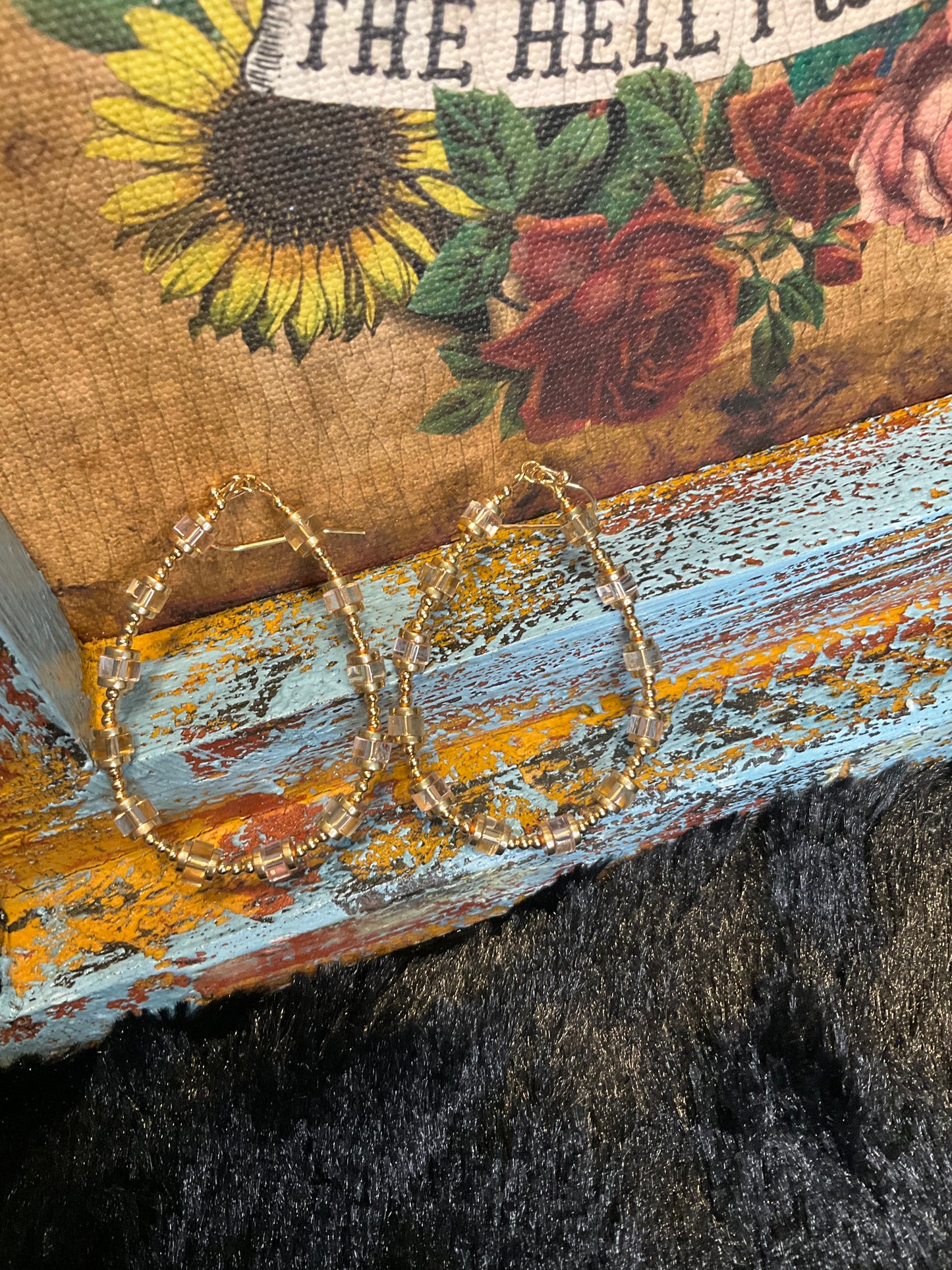 Corinna Beaded Teardrop Earrings