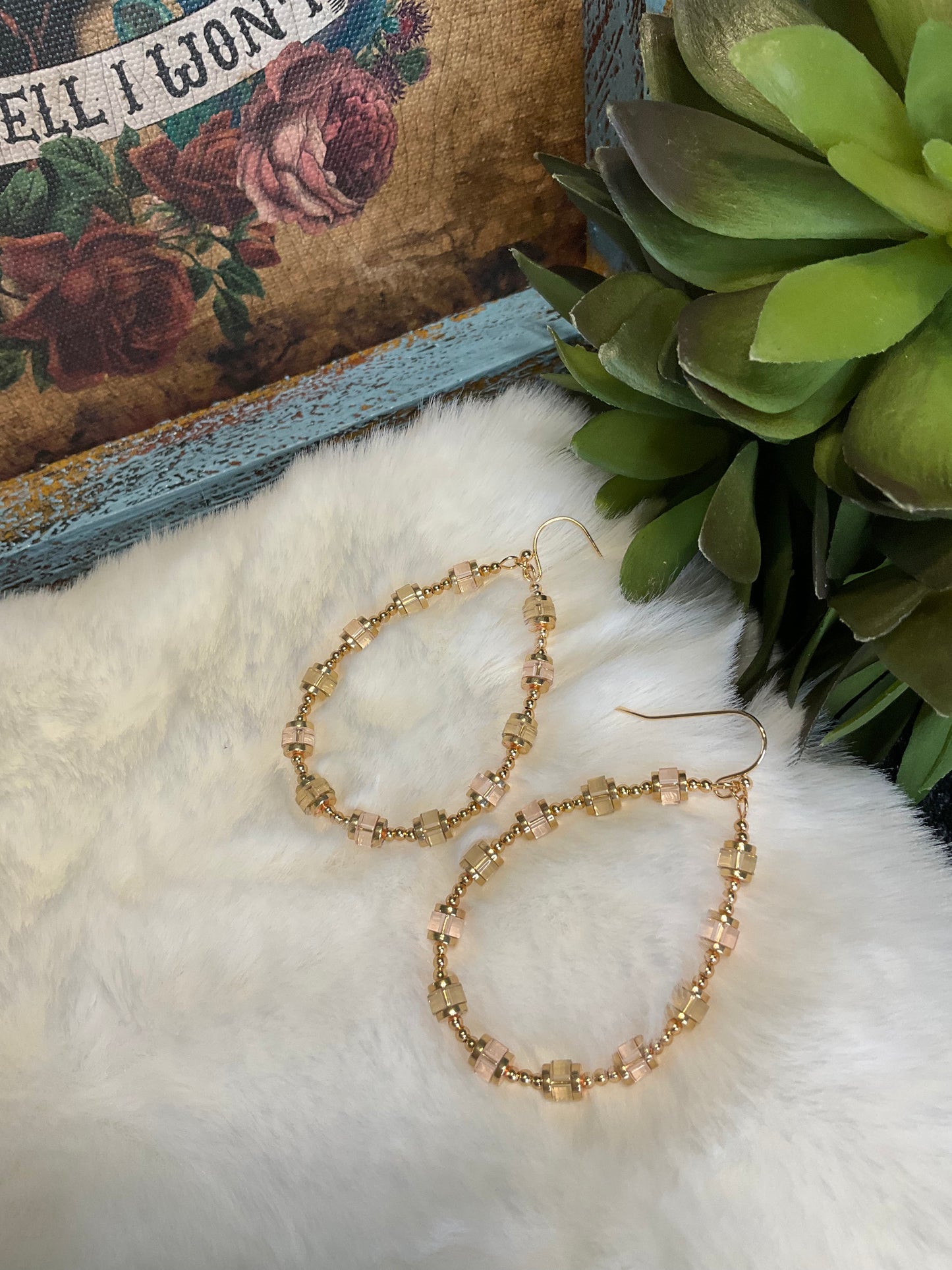 Corinna Beaded Teardrop Earrings