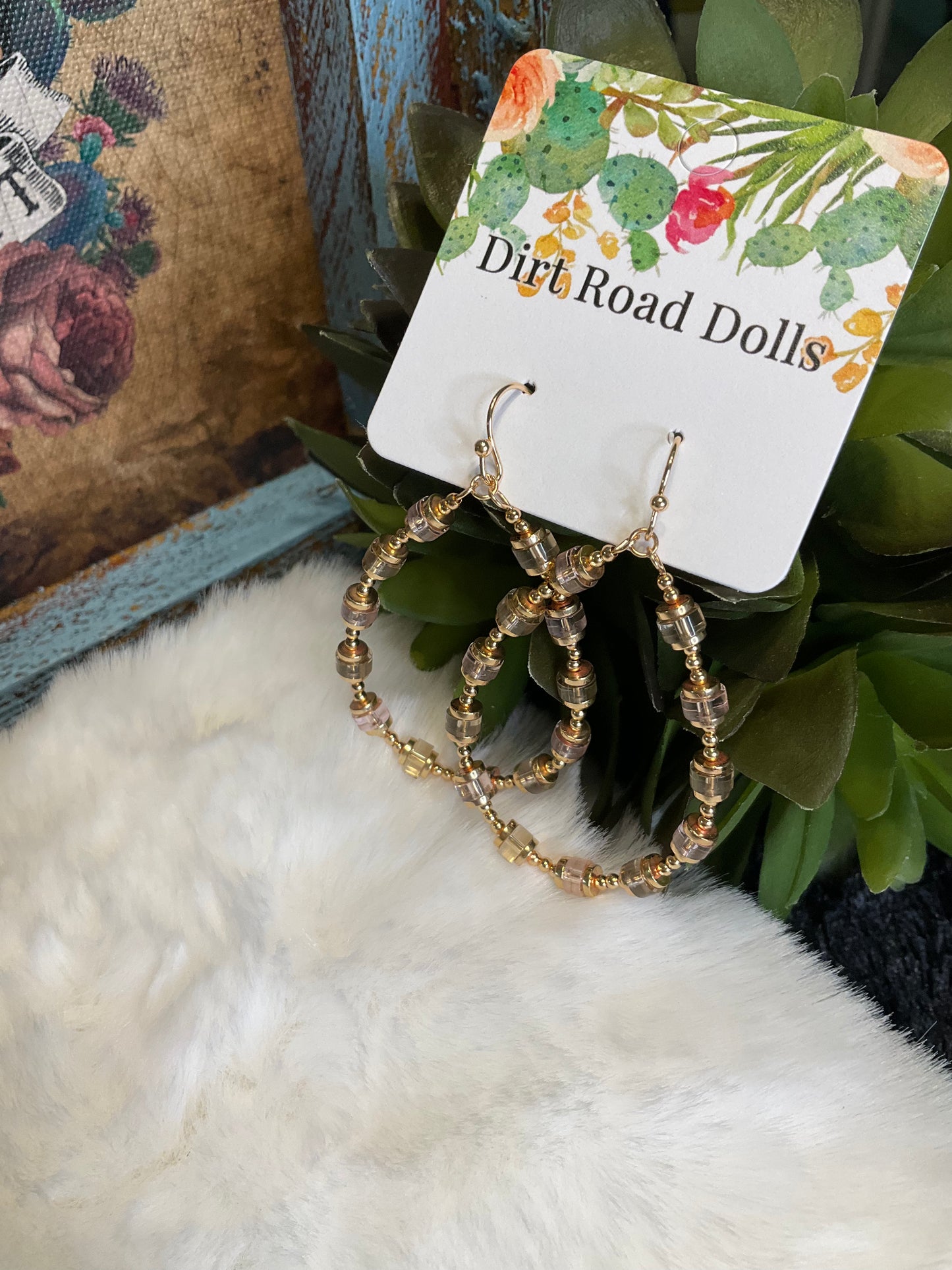 Corinna Beaded Teardrop Earrings