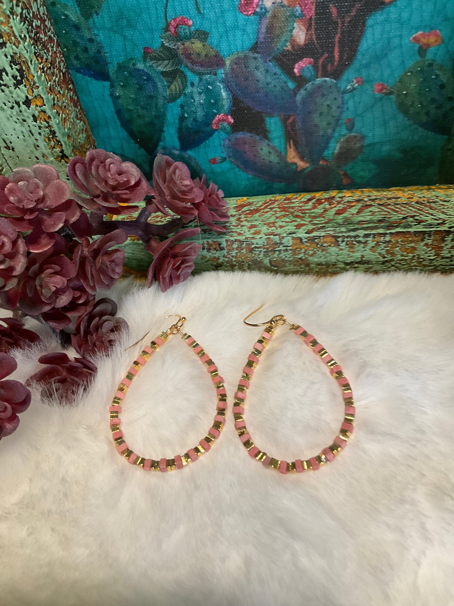 Marcy Beaded Teardrop Earrings