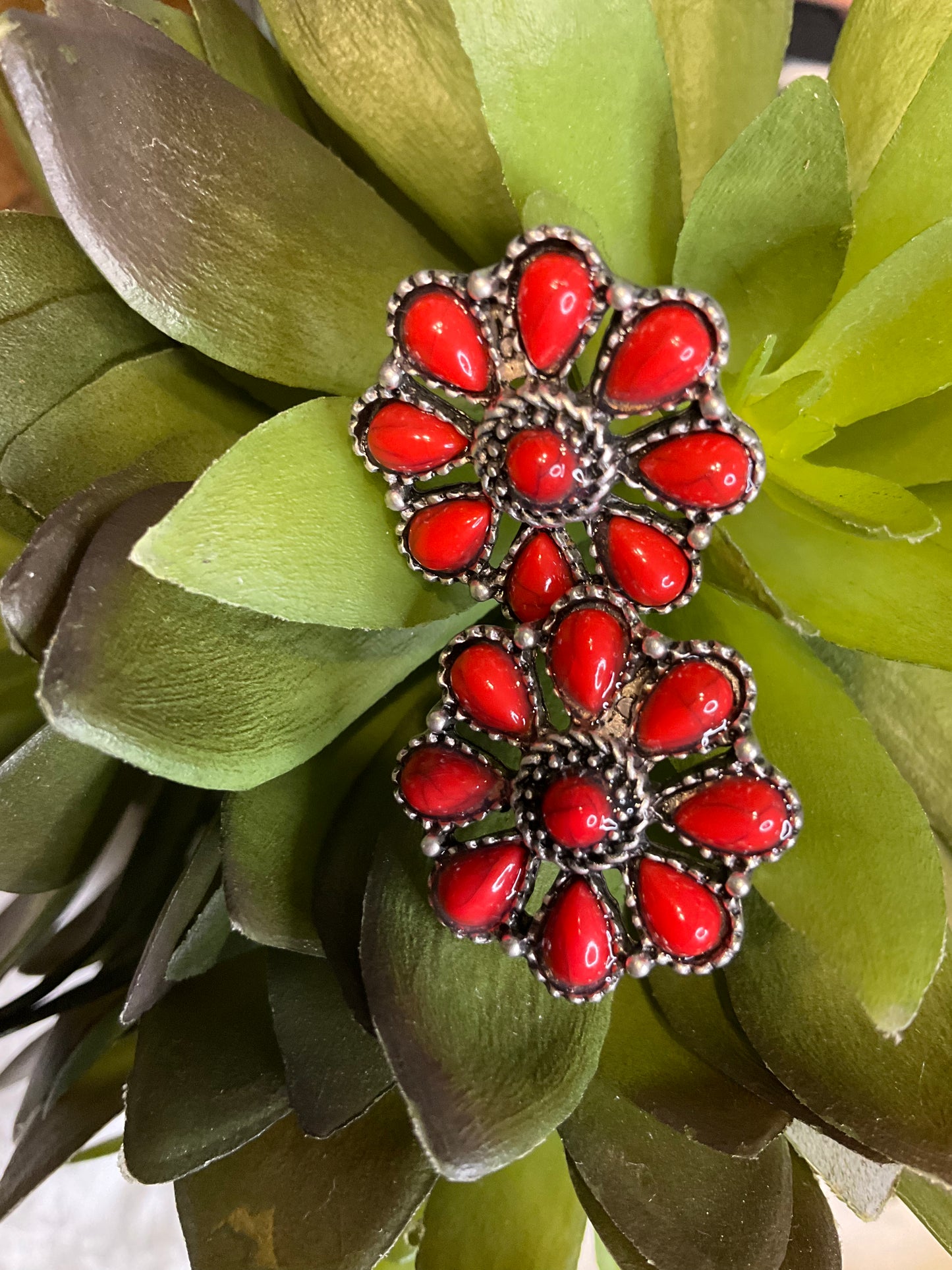 Flower Mound Post Earrings