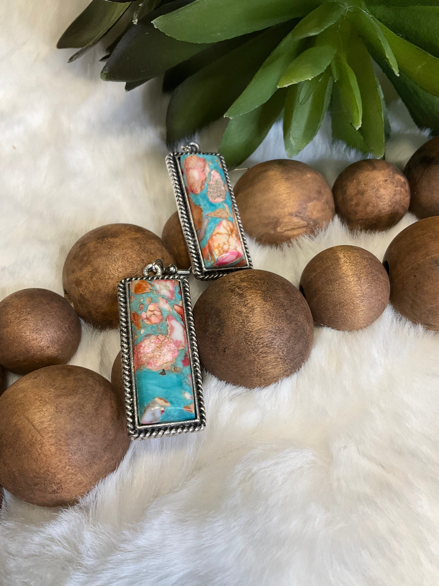 Denver Stone Bar Earrings