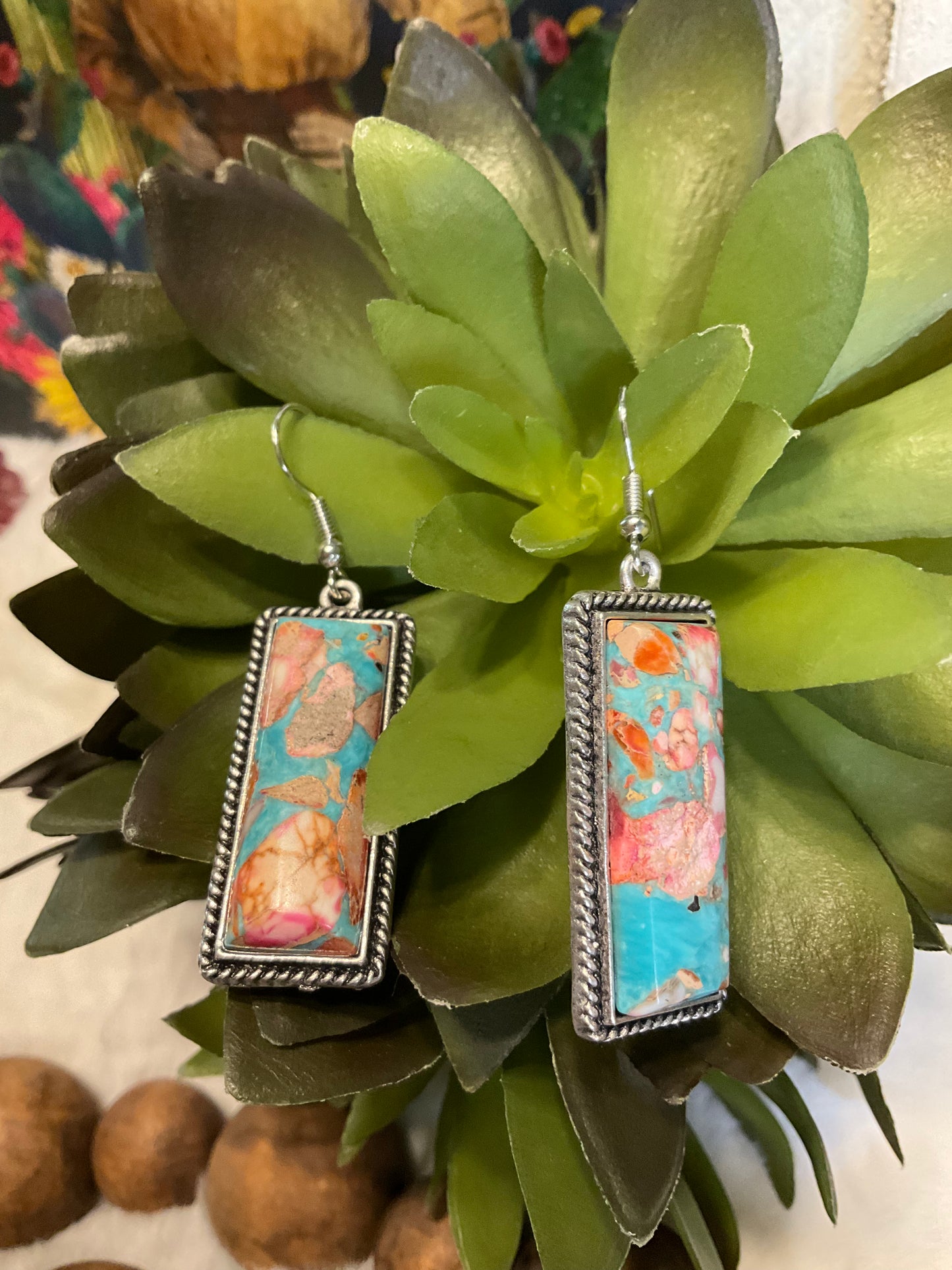 Denver Stone Bar Earrings