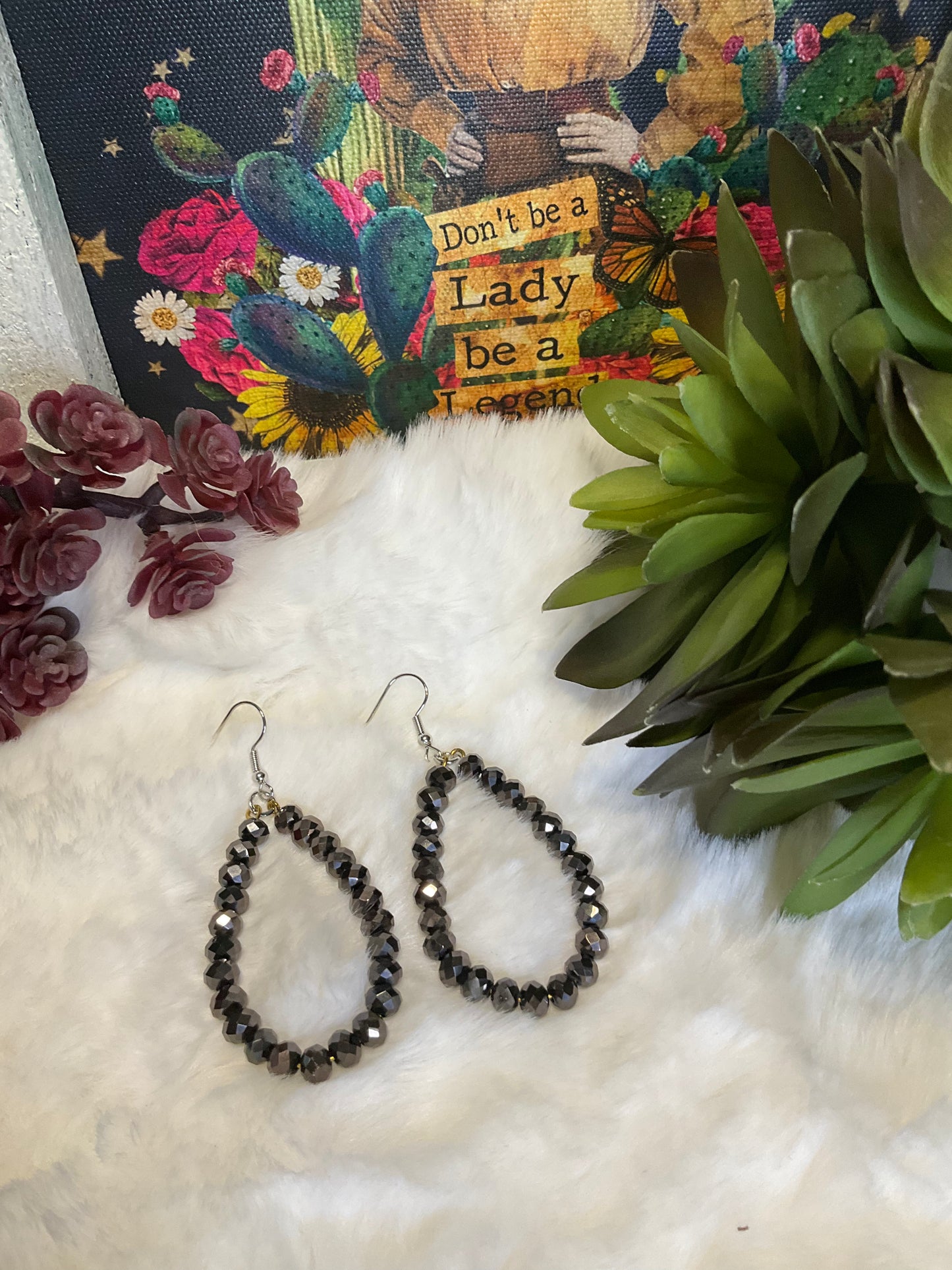 Crystal Queen Beaded Earrings