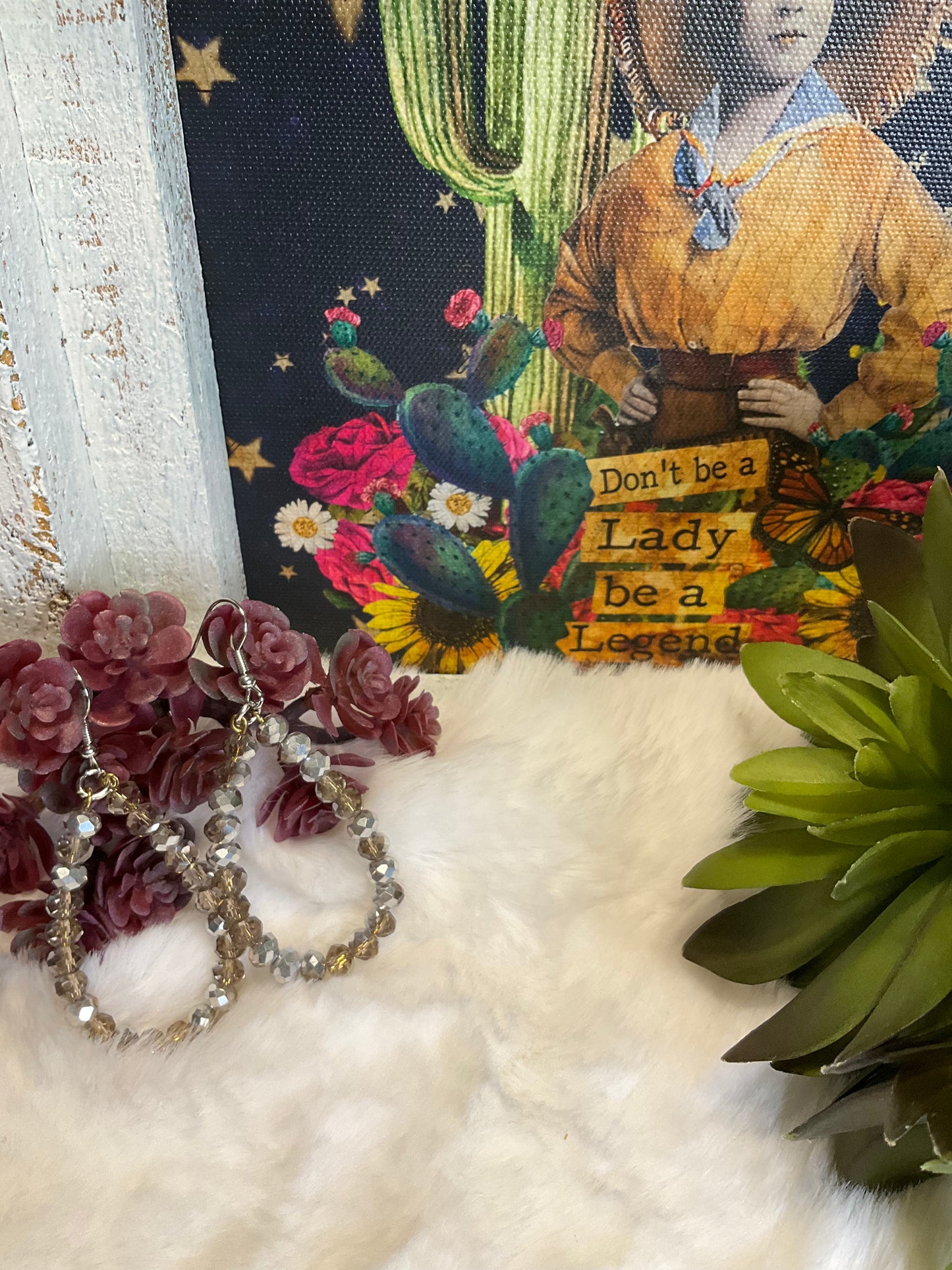 Crystal Queen Beaded Earrings