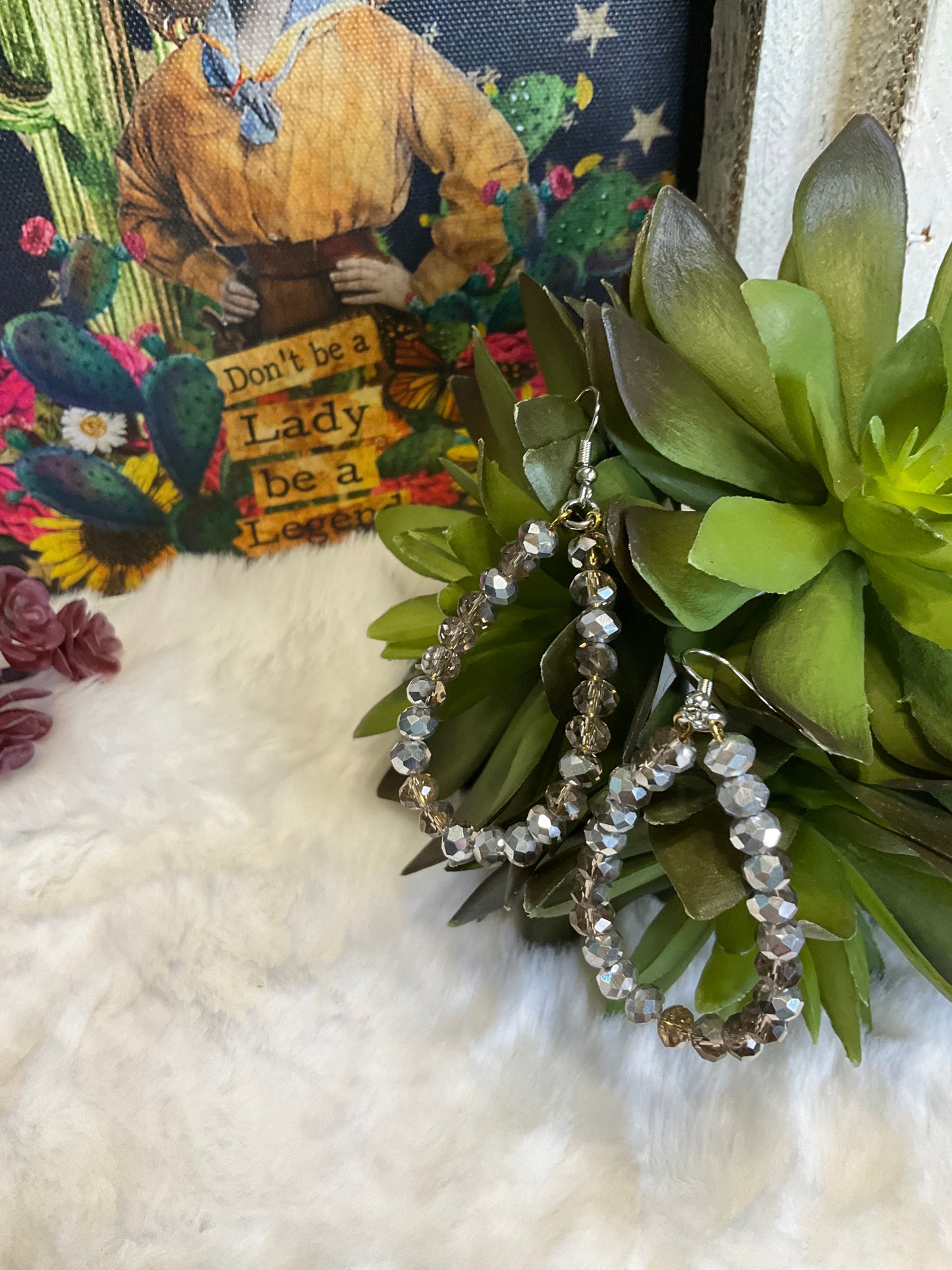 Crystal Queen Beaded Earrings