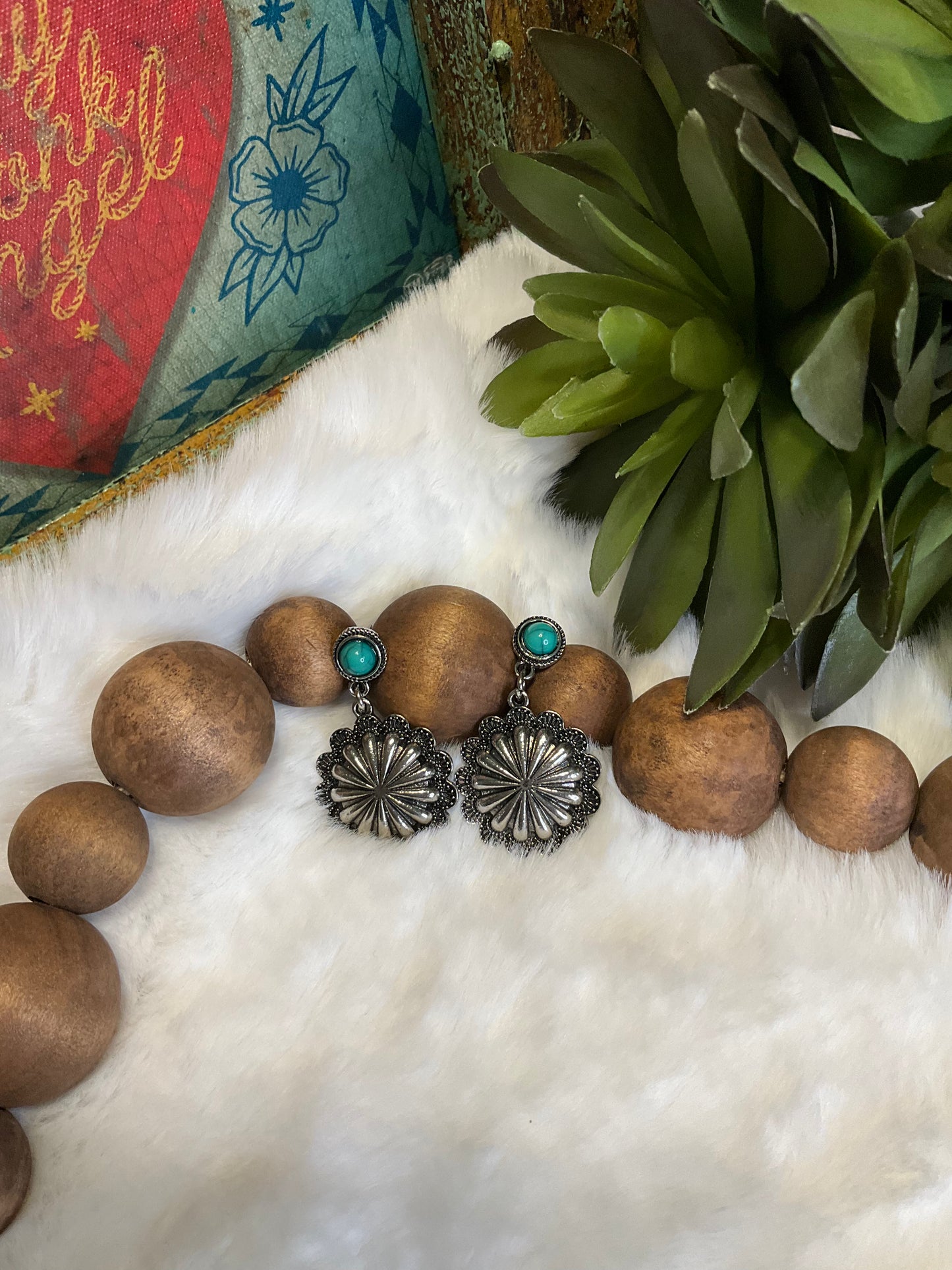 Santa Fe Concho Earrings