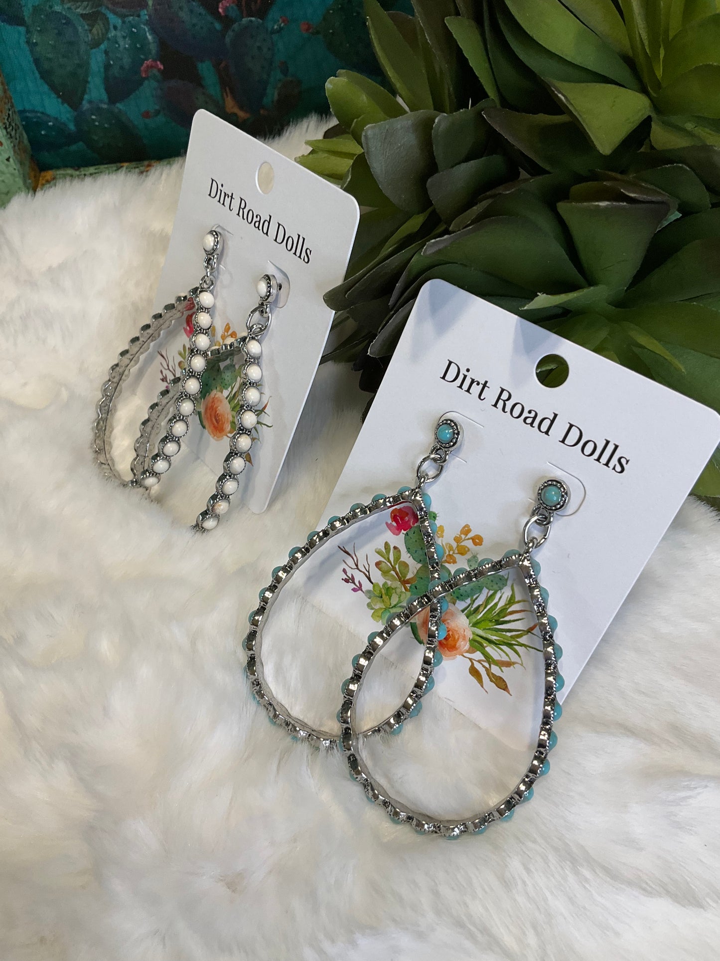 Castle Rock Stone Teardrop Earrings