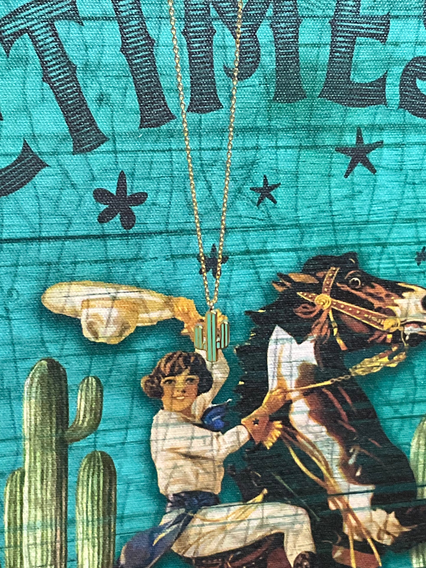 Stay Sharp Cactus Necklace