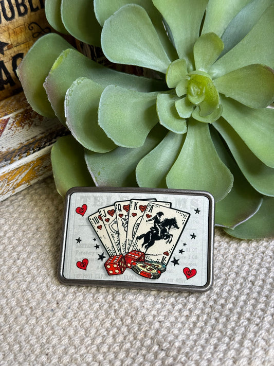 Cowgirl Luck Belt Buckle