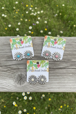 Wildflower Concho Earrings