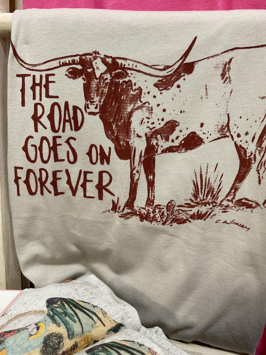 Road Goes On Forever Tee