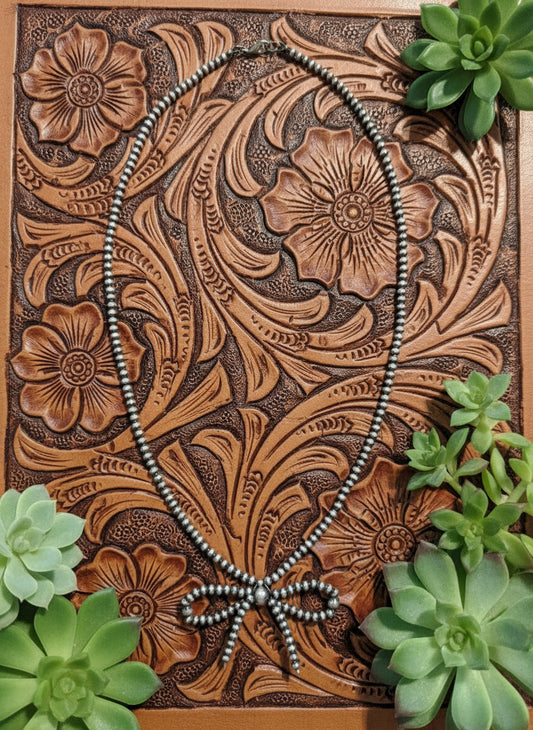 Sterling Bow Necklace