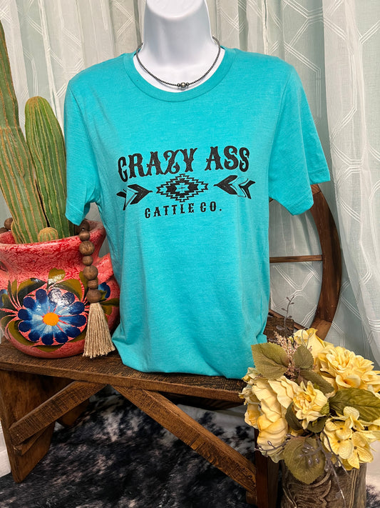 Aztec Crazy Ass Cattle Co Tee