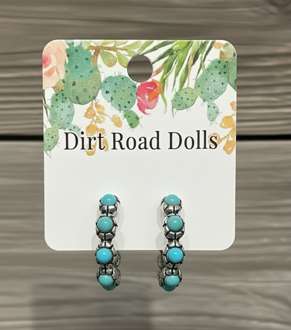 Trailblazer Turquoise Hoops