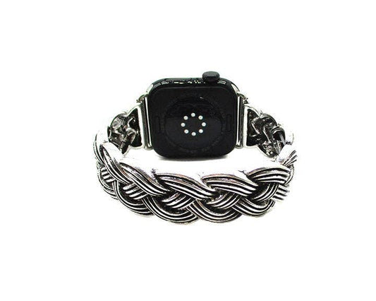 Silver Twist Apple Watch Band