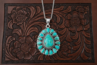 Desert Dew Sterling and Turquoise Necklace