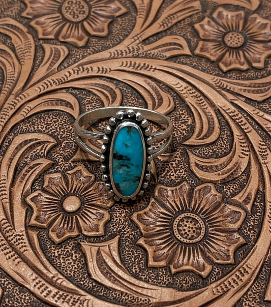 Blue Brimstone Sterling Ring