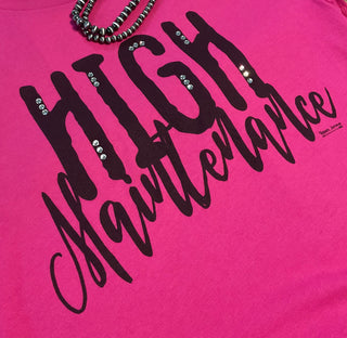 Women's statement graphic tee with sparkling crystal accents